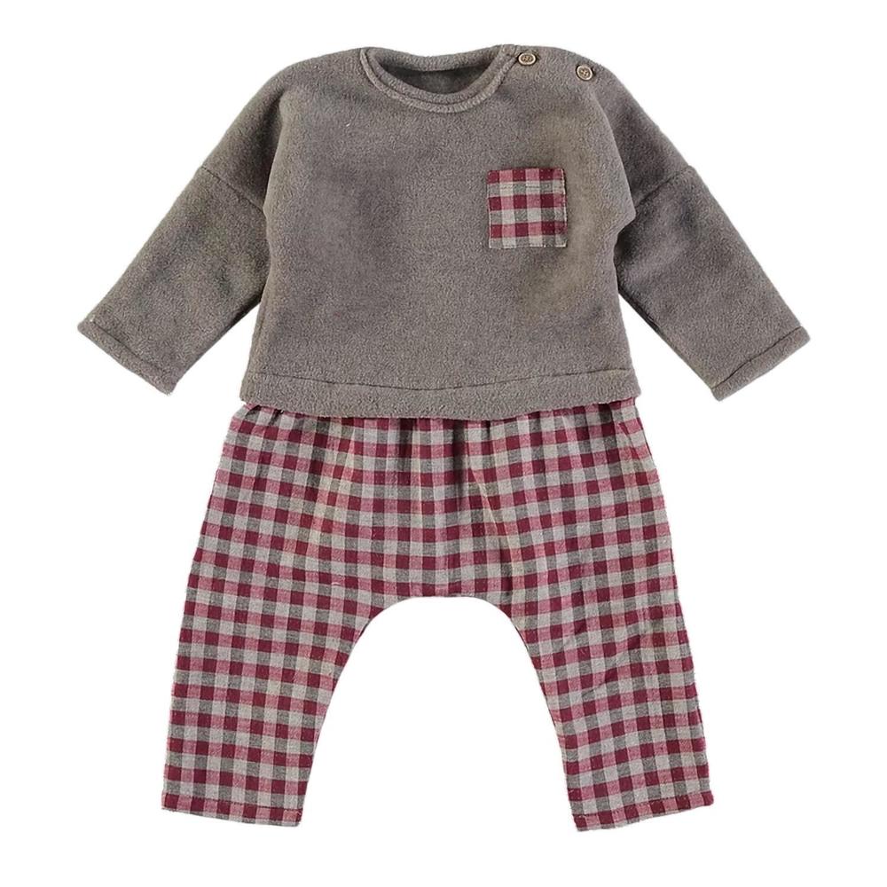 NEW PETIT INDI babys one piece romper in black, red